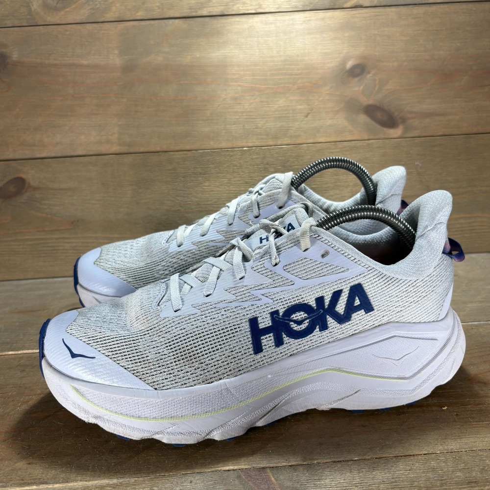 Hoka Challenger 8 Womens size 9 shoes blue Mesh Lace Up Trail Running sneakers